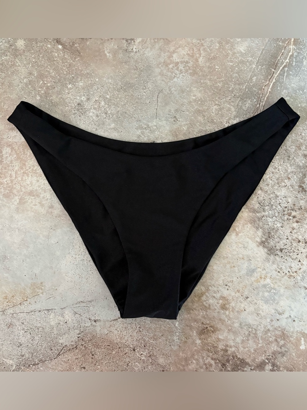Kulani Kinis Women's Minimal Full Coverage Swim Bikini Bottoms Black Medium Boho
